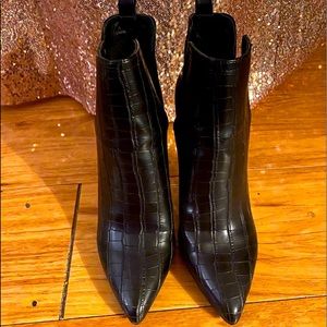 Black Heeled Ankle Boots